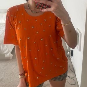 NANCY HELLER STAR STUDDED TSHIRT